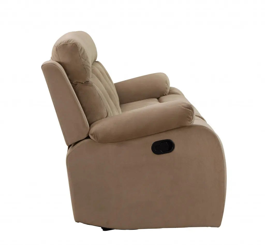 40" Modern Beige Fabric Sofa Homeroots Living Room
