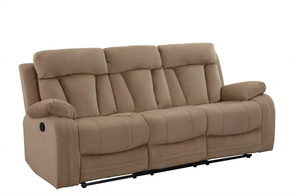40" Modern Beige Fabric Sofa Homeroots Living Room