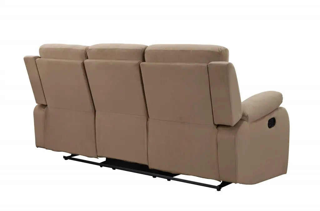 40" Modern Beige Fabric Sofa Homeroots Living Room