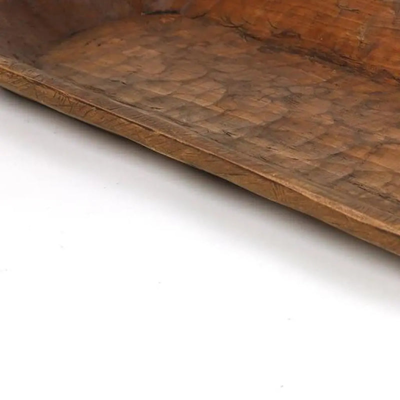 40" Natural Solid Wood Oval Dough Bowl Homeroots Kitchen & Dining