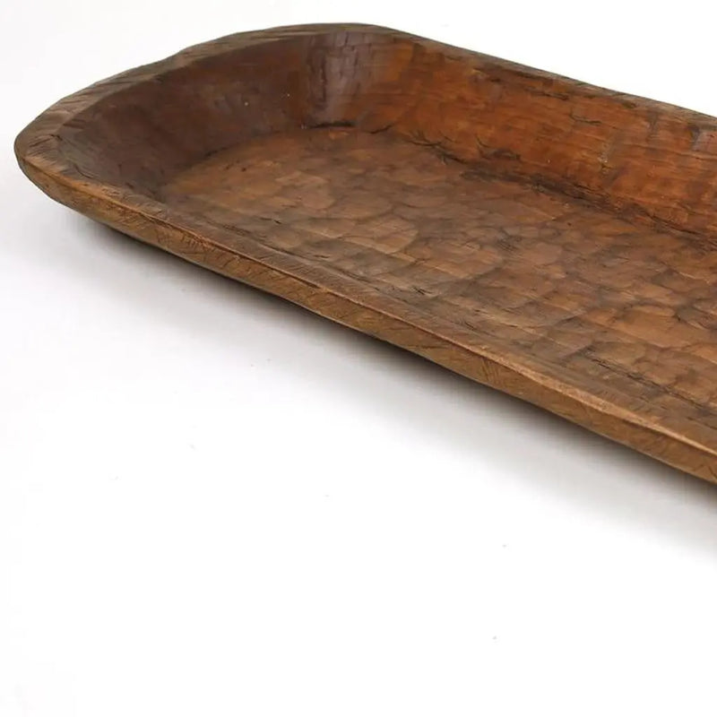 40" Natural Solid Wood Oval Dough Bowl Homeroots Kitchen & Dining