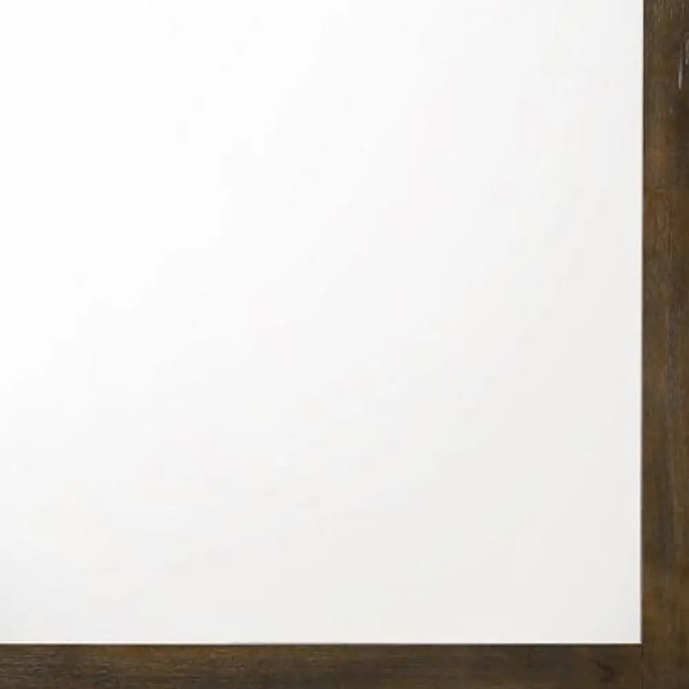 40" Square Wood Framed Mounted Dresser Mirror Homeroots Bed & Bath