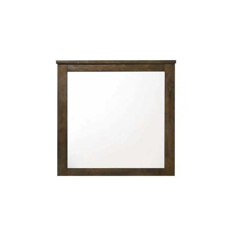 40" Square Wood Framed Mounted Dresser Mirror Homeroots Bed & Bath