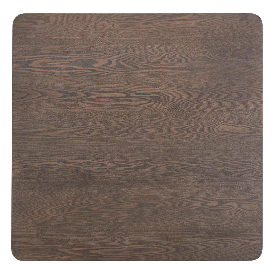 41" Espresso Wood Pedestal Base Square Dining Table Homeroots Kitchen & Dining