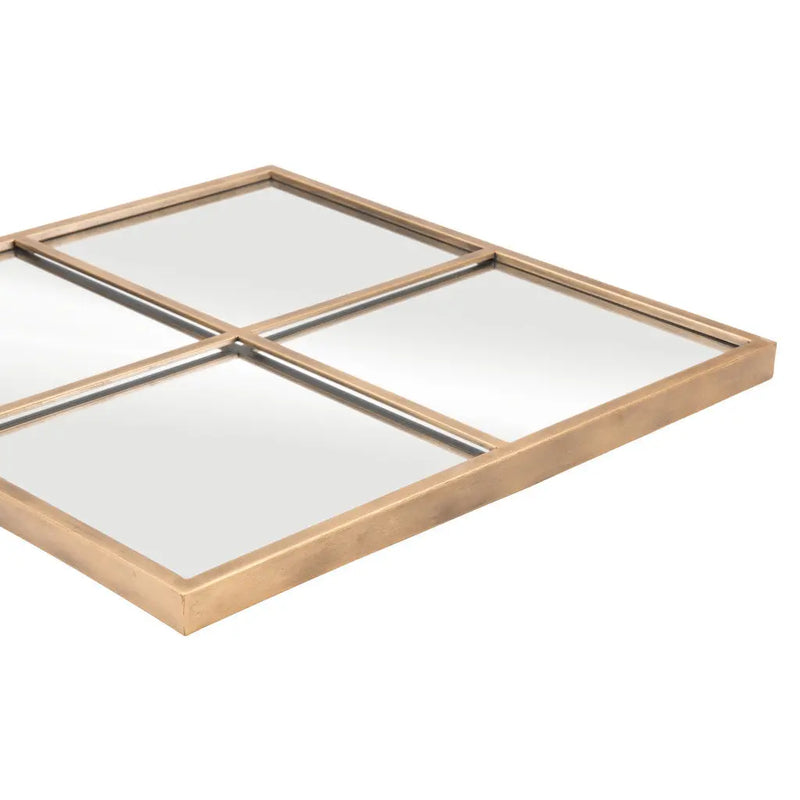 41" Gold Diamond Steel Framed Accent Mirror - GreatEagleInc