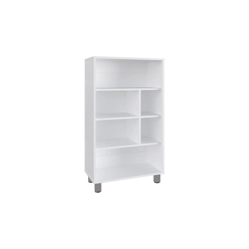 41" White Wood Four Tier Bookcase Homeroots Office
