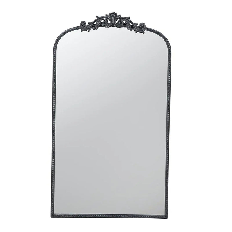 42" Black Arch Iron Framed Accent Mirror Homeroots Bed & Bath