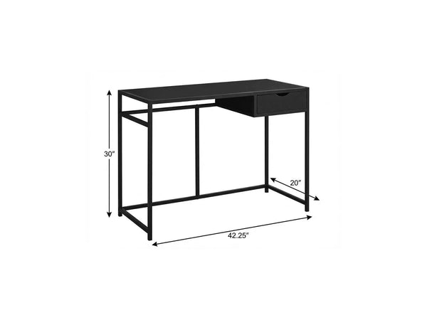 42" Black Computer Desk Homeroots Office
