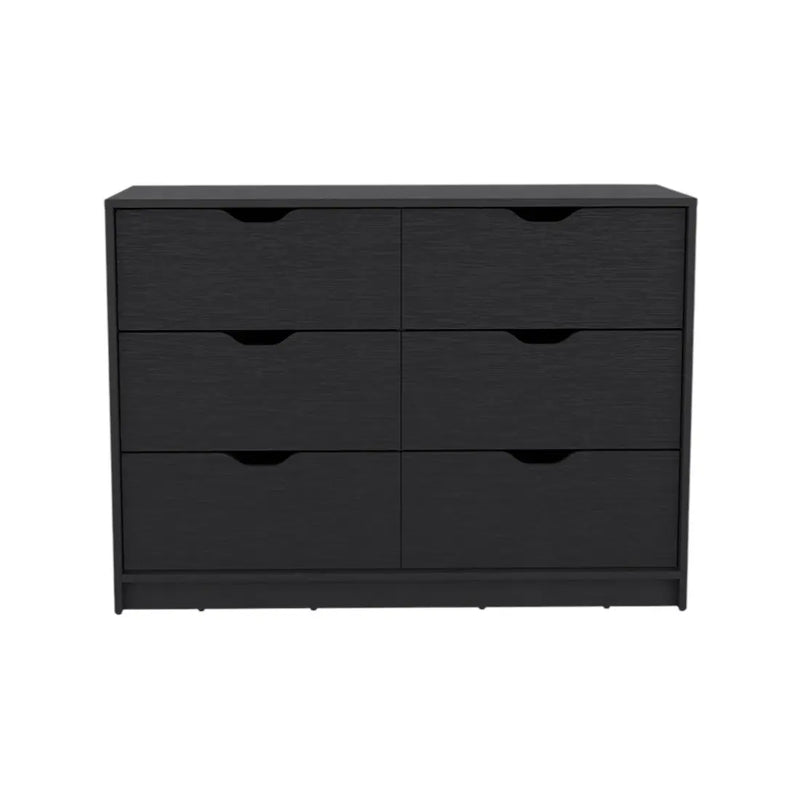 42" Black Four Drawer Dresser Homeroots Bed & Bath