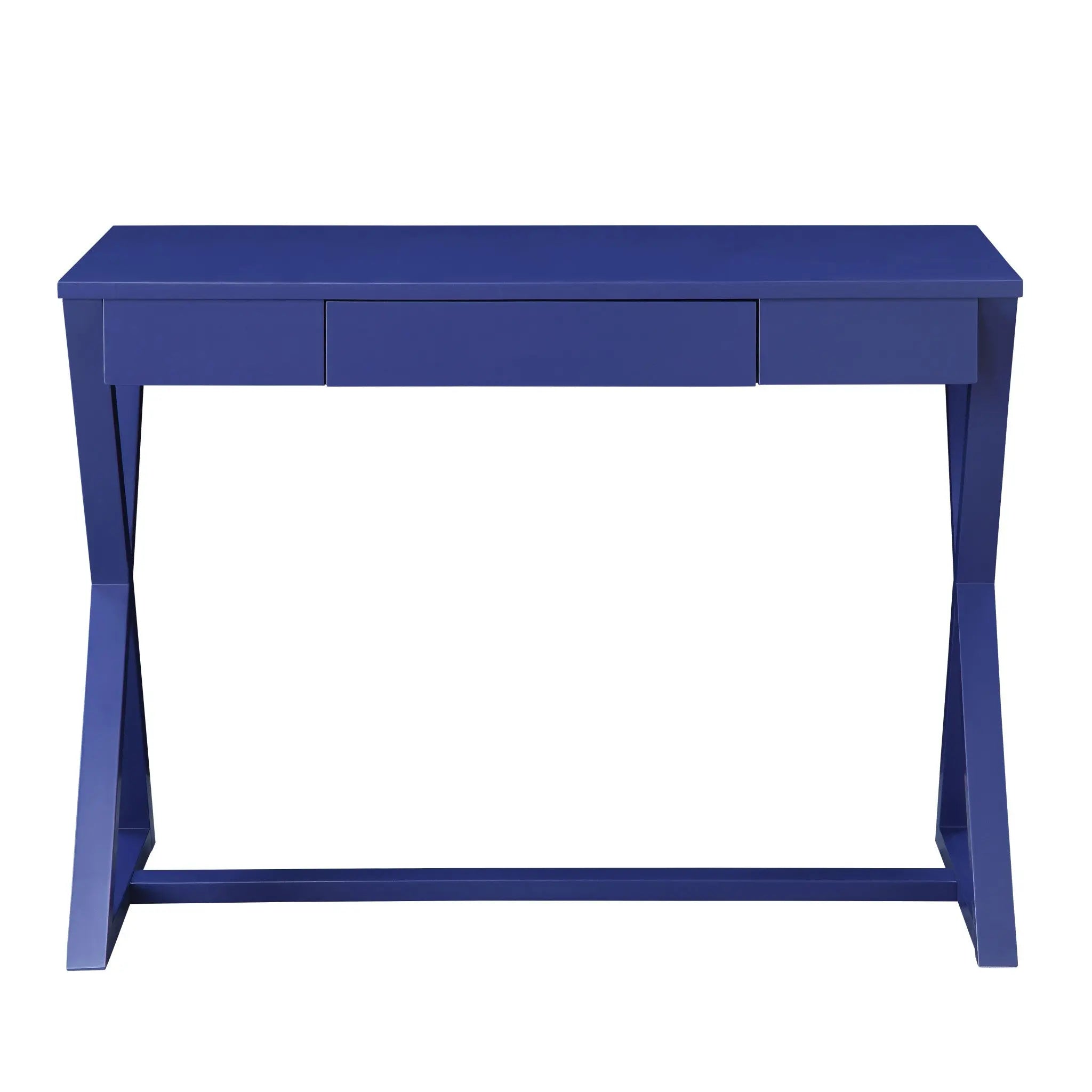 42" Blue Writing Desk Homeroots Office