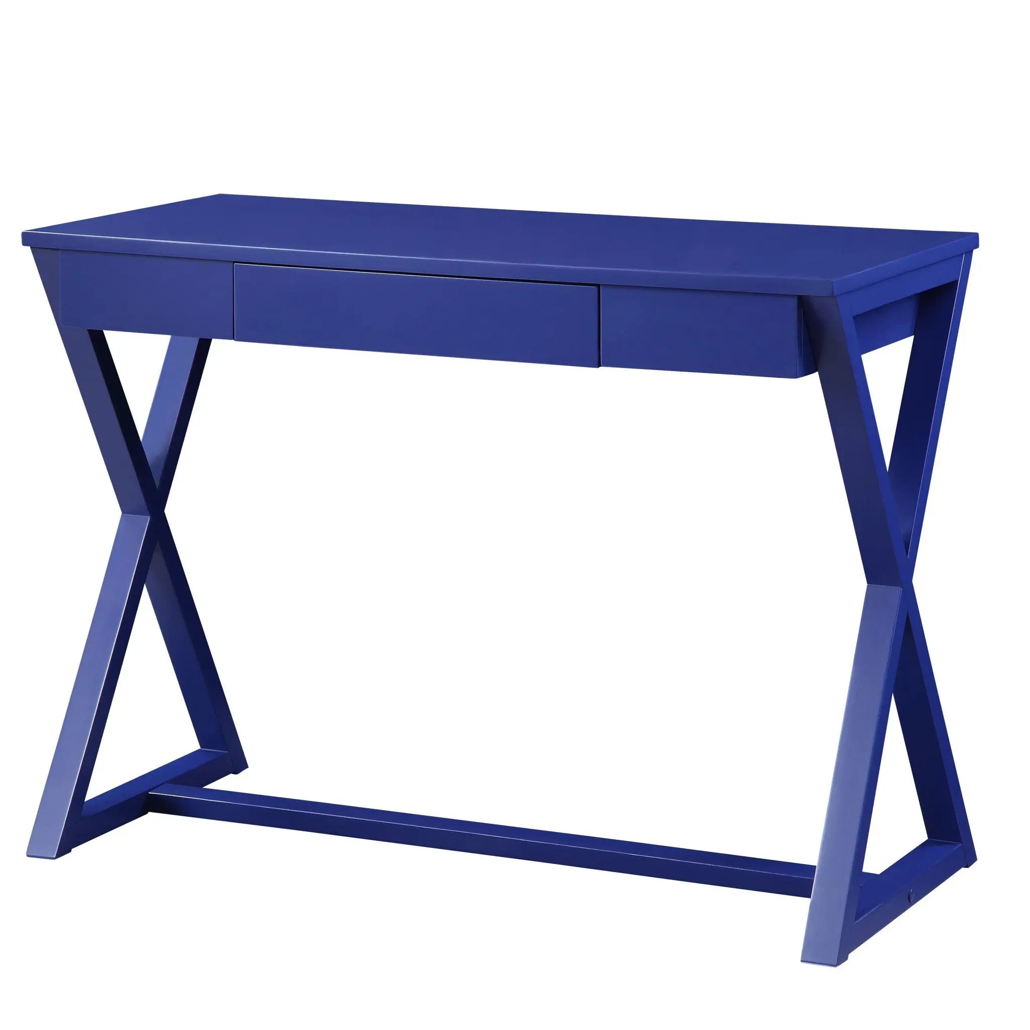 42" Blue Writing Desk Homeroots Office