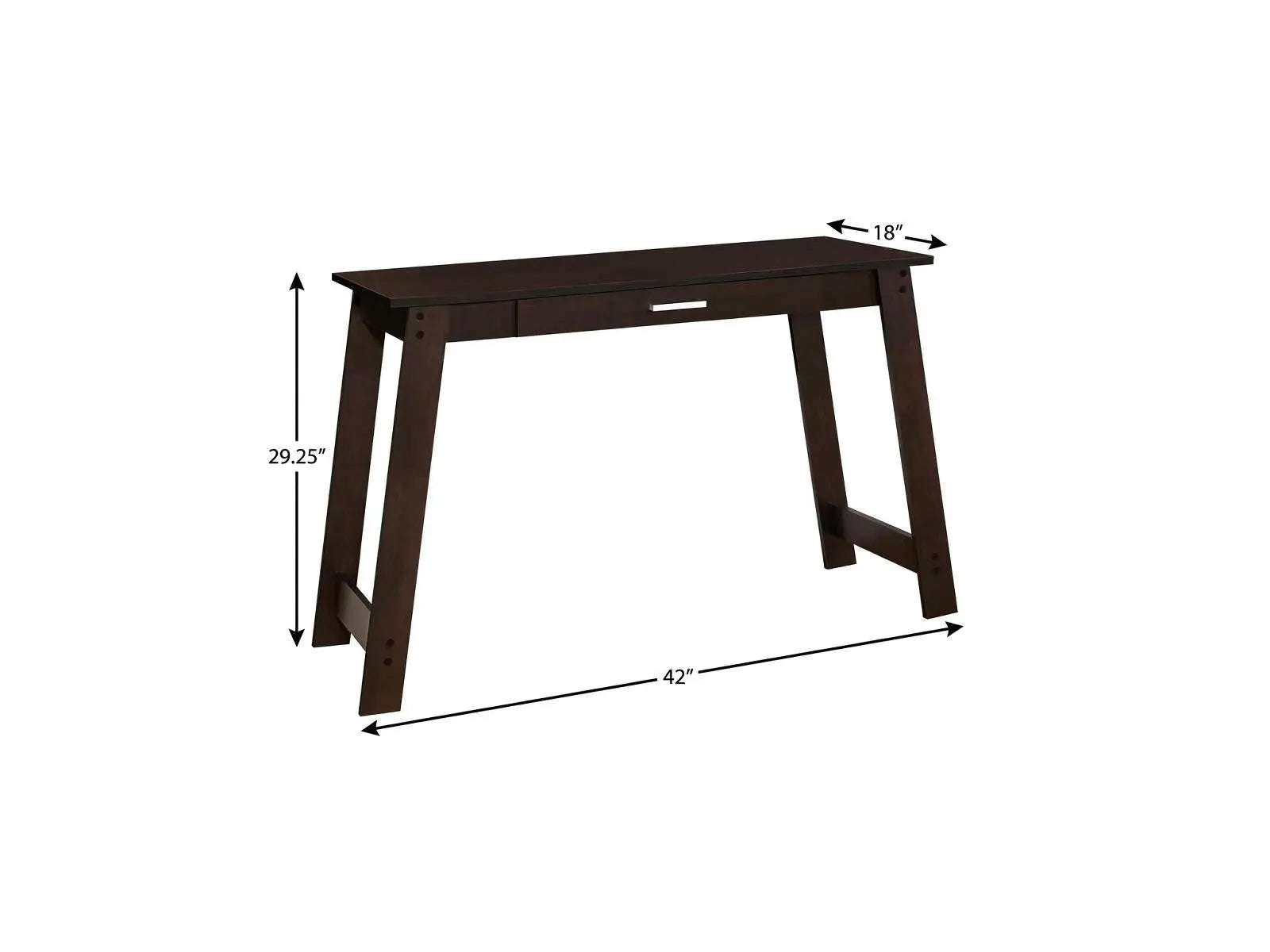 42" Brown Computer Desk Homeroots Office