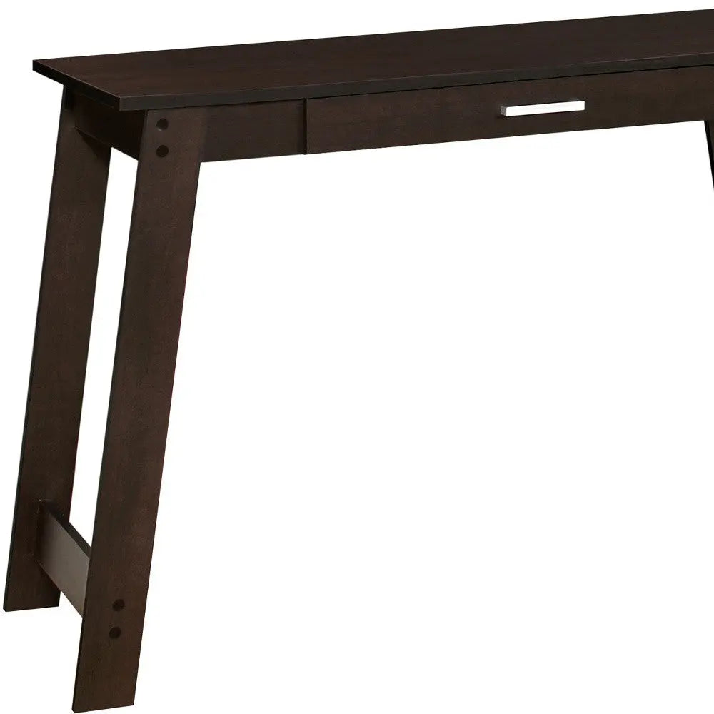 42" Brown Computer Desk Homeroots Office