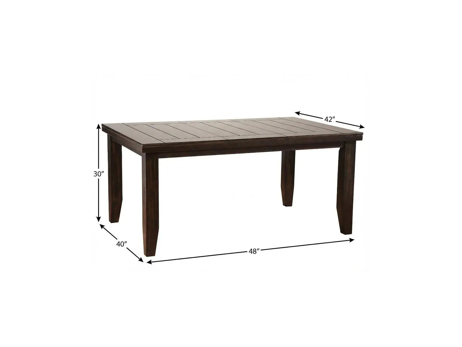 42" Espresso Dining Table Homeroots Kitchen & Dining