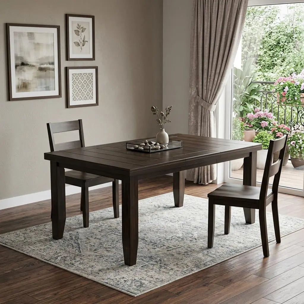 42" Espresso Dining Table Homeroots Kitchen & Dining
