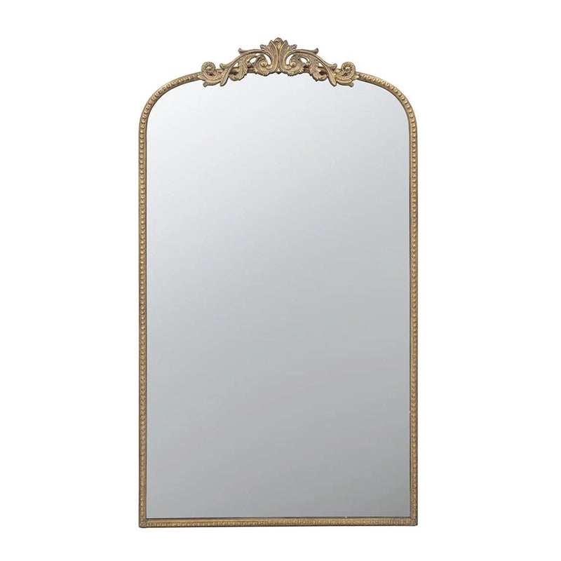 42" Gold Arch Iron Framed Accent Mirror Homeroots Bed & Bath