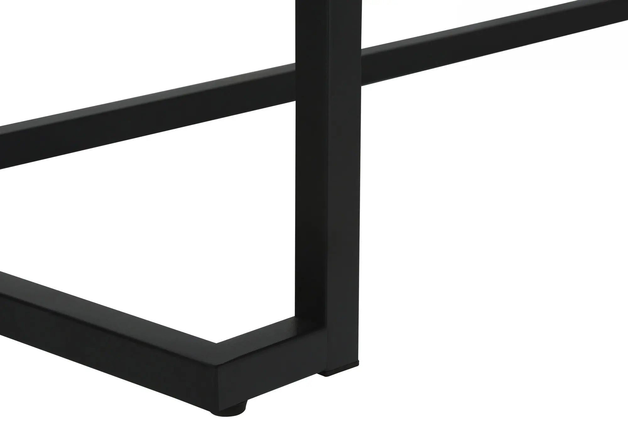 42" Gray and Black Wood and Metal Sled Computer Desk Homeroots Office