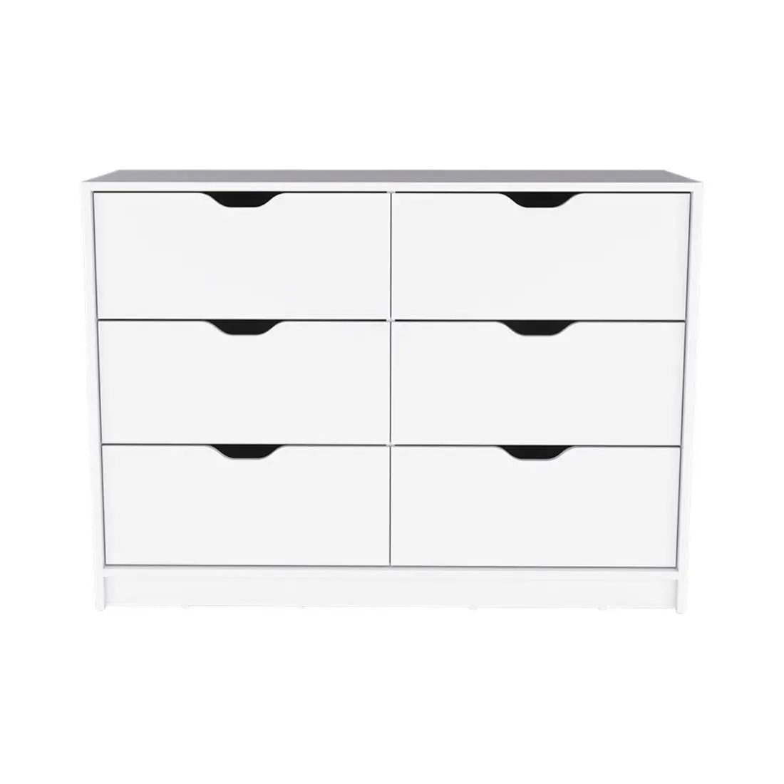 42" White Four Drawer Dresser Homeroots Bed & Bath