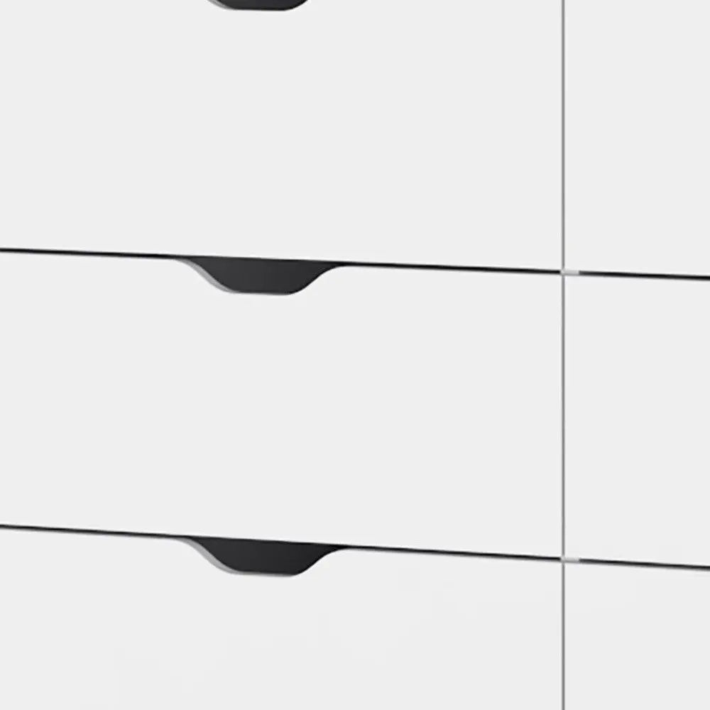 42" White Six Drawer Dresser Homeroots Bed & Bath