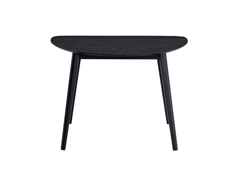 43" Black Wood Dining Table Homeroots Kitchen & Dining