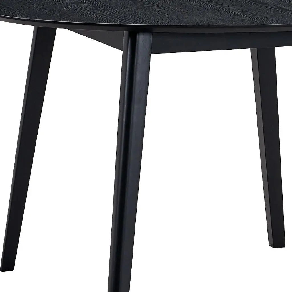43" Black Wood Dining Table Homeroots Kitchen & Dining