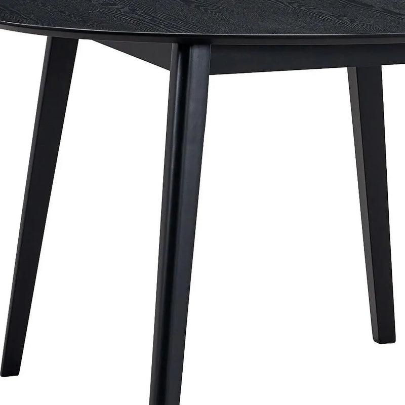 43" Black Wood Dining Table Homeroots Kitchen & Dining