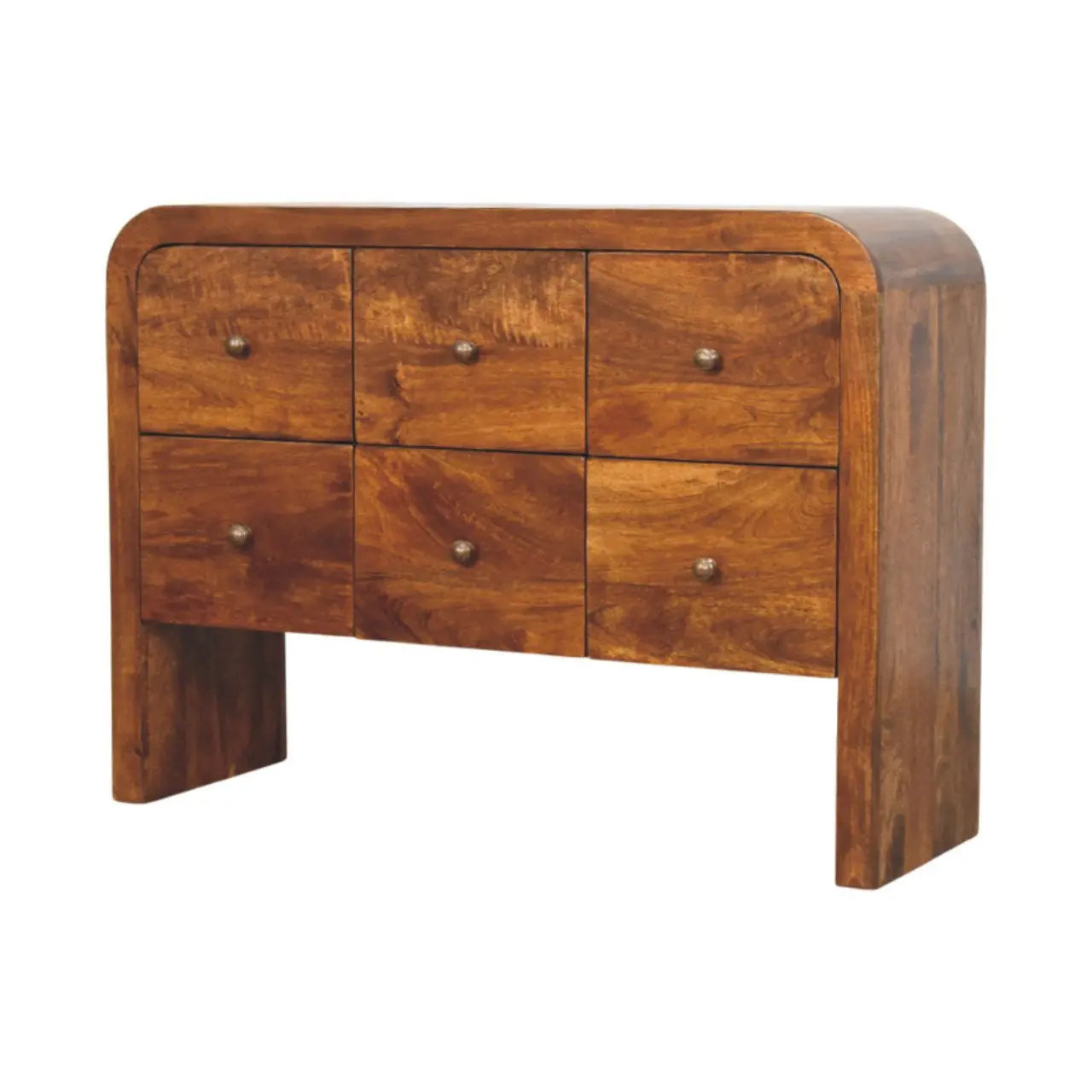 43" Brown Solid Wood Sideboard Homeroots Kitchen & Dining