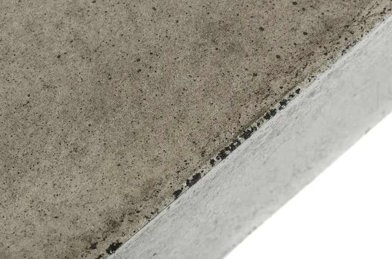 43" Gray and Dark Gray Concrete Square Block Coffee Table Homeroots Living Room
