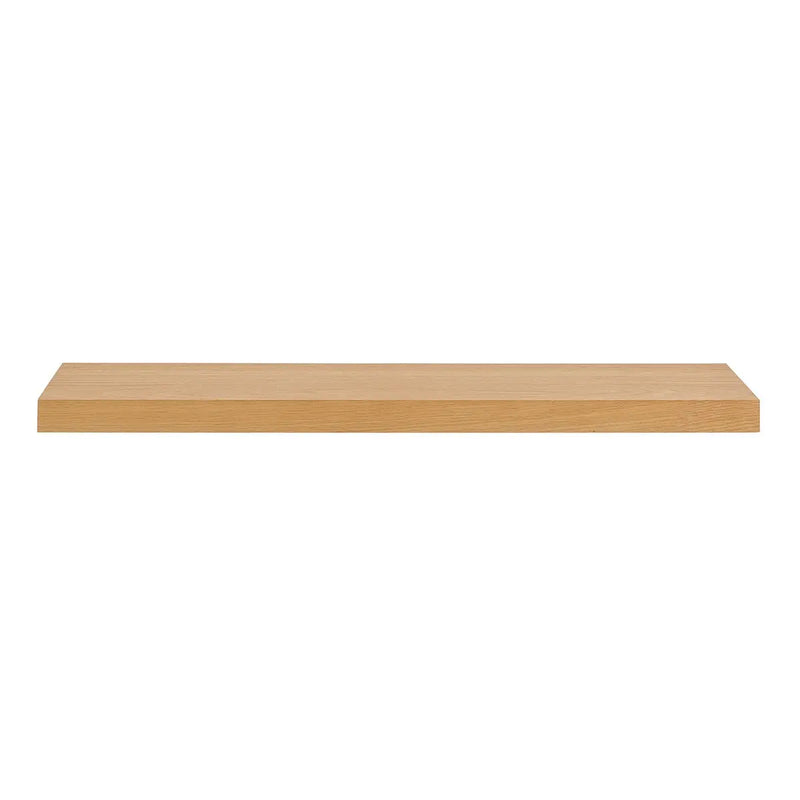43" Natural Light Brown Wooden Floating Shelf Homeroots Organization