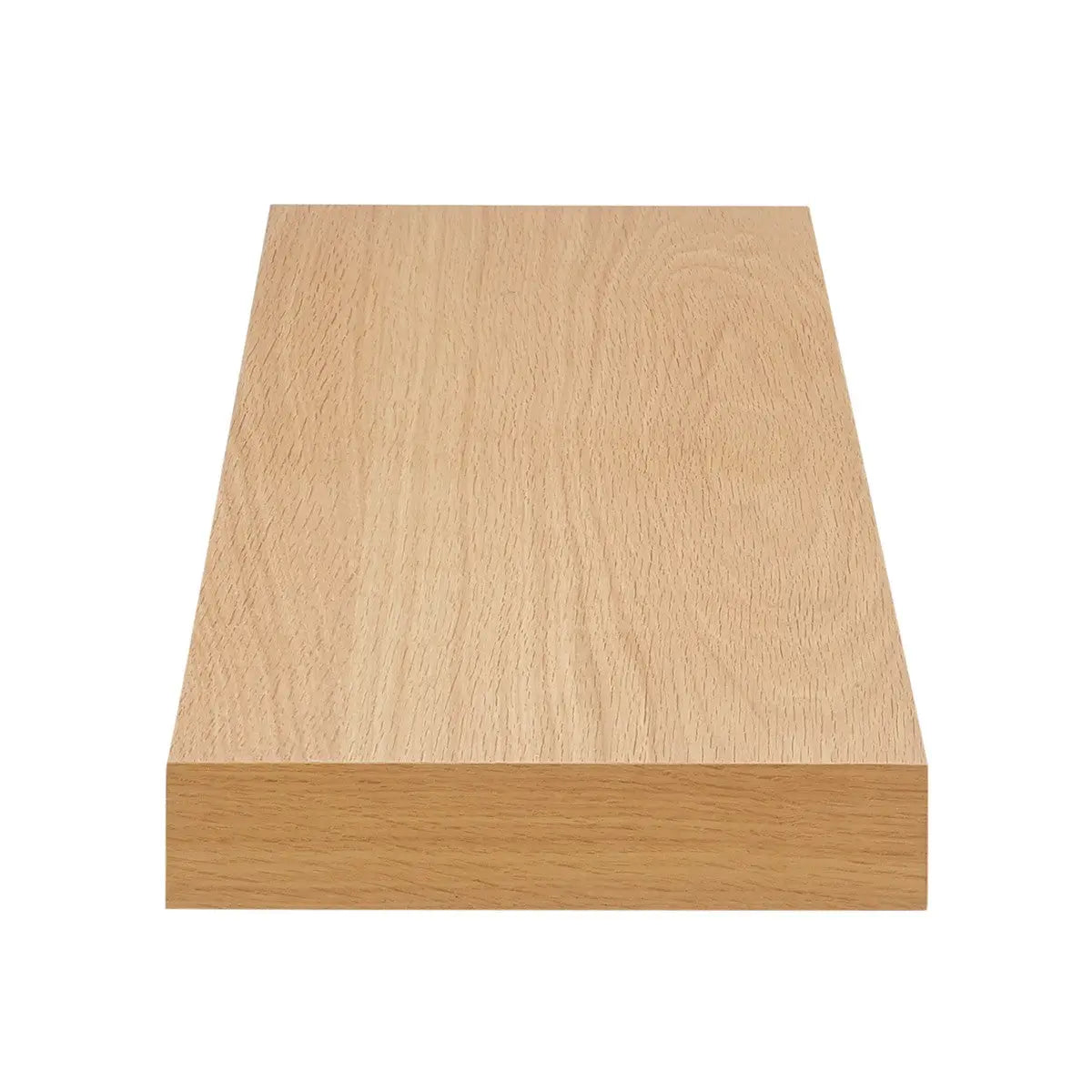 43" Natural Light Brown Wooden Floating Shelf Homeroots Organization