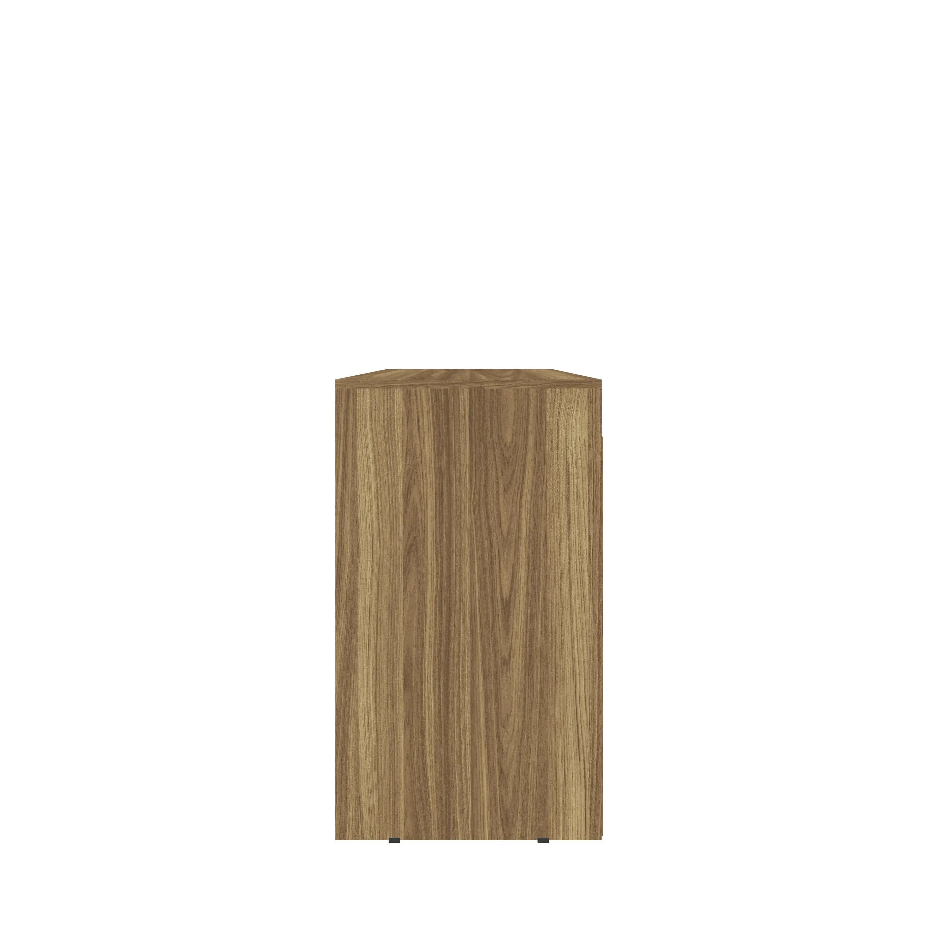 43" Walnut Wood Computer Desk Homeroots