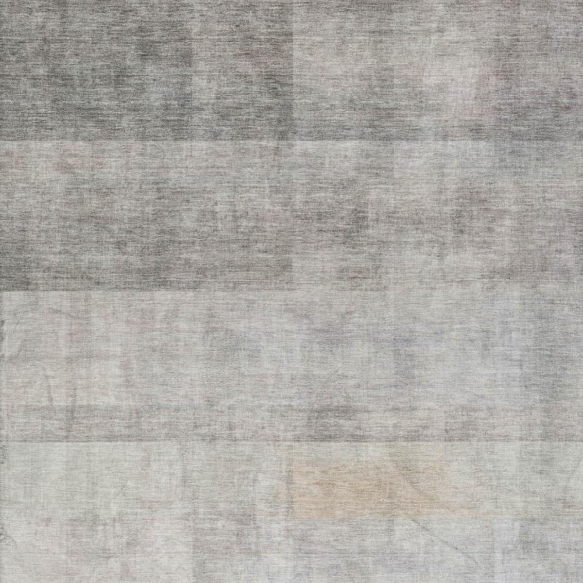 3' X 5' Taupe And Gray Geometric Shag Washable Area Rug With UV Protection - Home & Garden