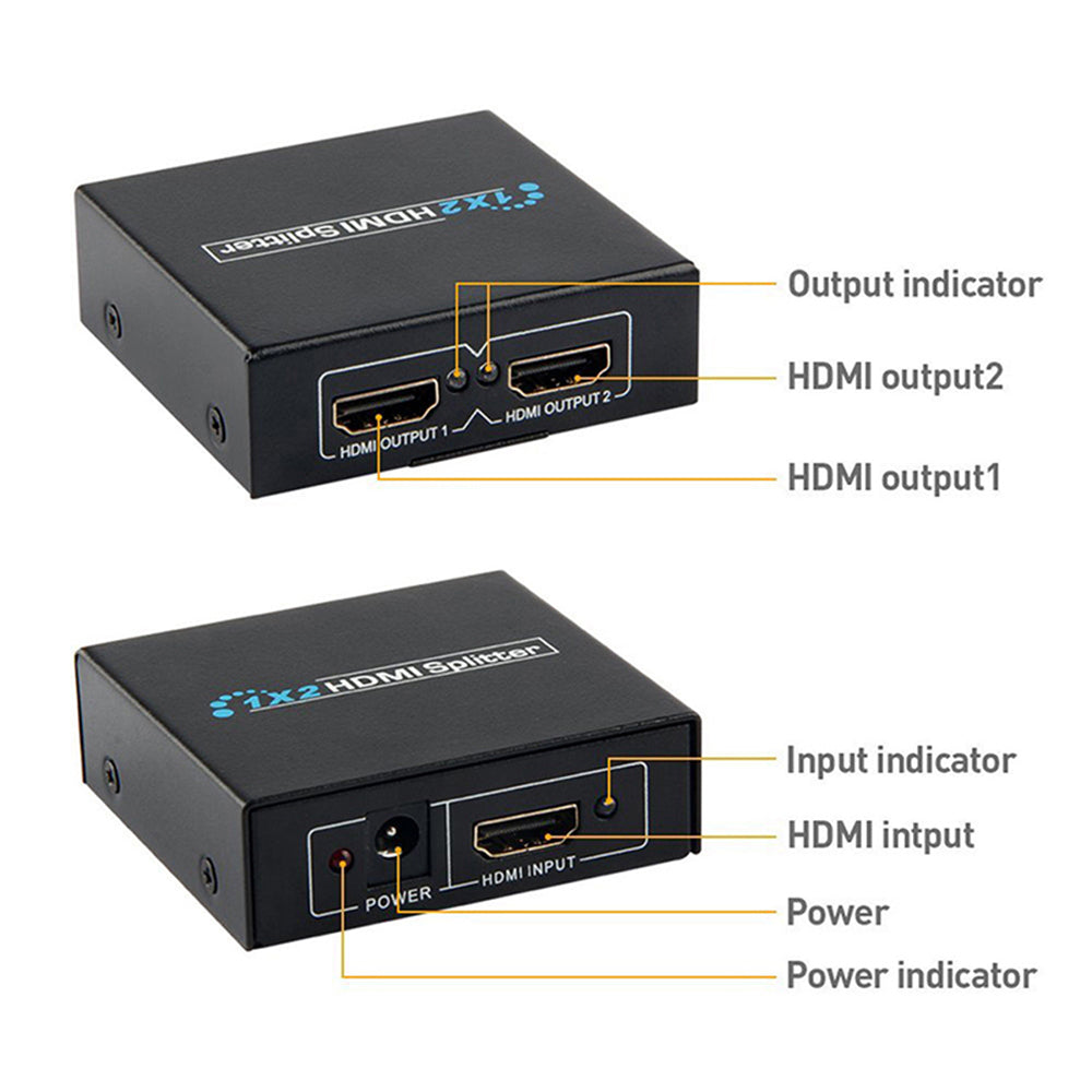 HDMI-compatible Distributor 1 / 2 1080p HD Screen Player 3D HDMI-compatible 1 In 2 Out