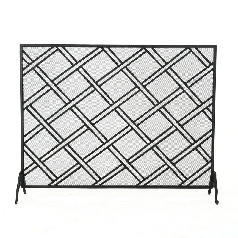 44" Black Iron Ethanol Fireplace Homeroots Home Decor