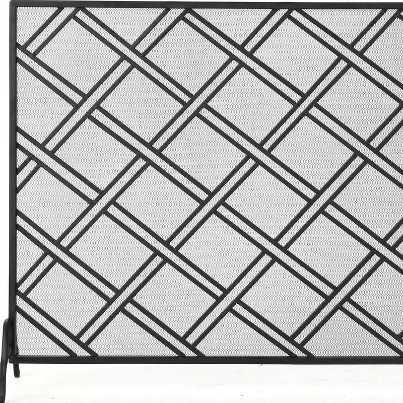 44" Black Iron Ethanol Fireplace Homeroots Home Decor