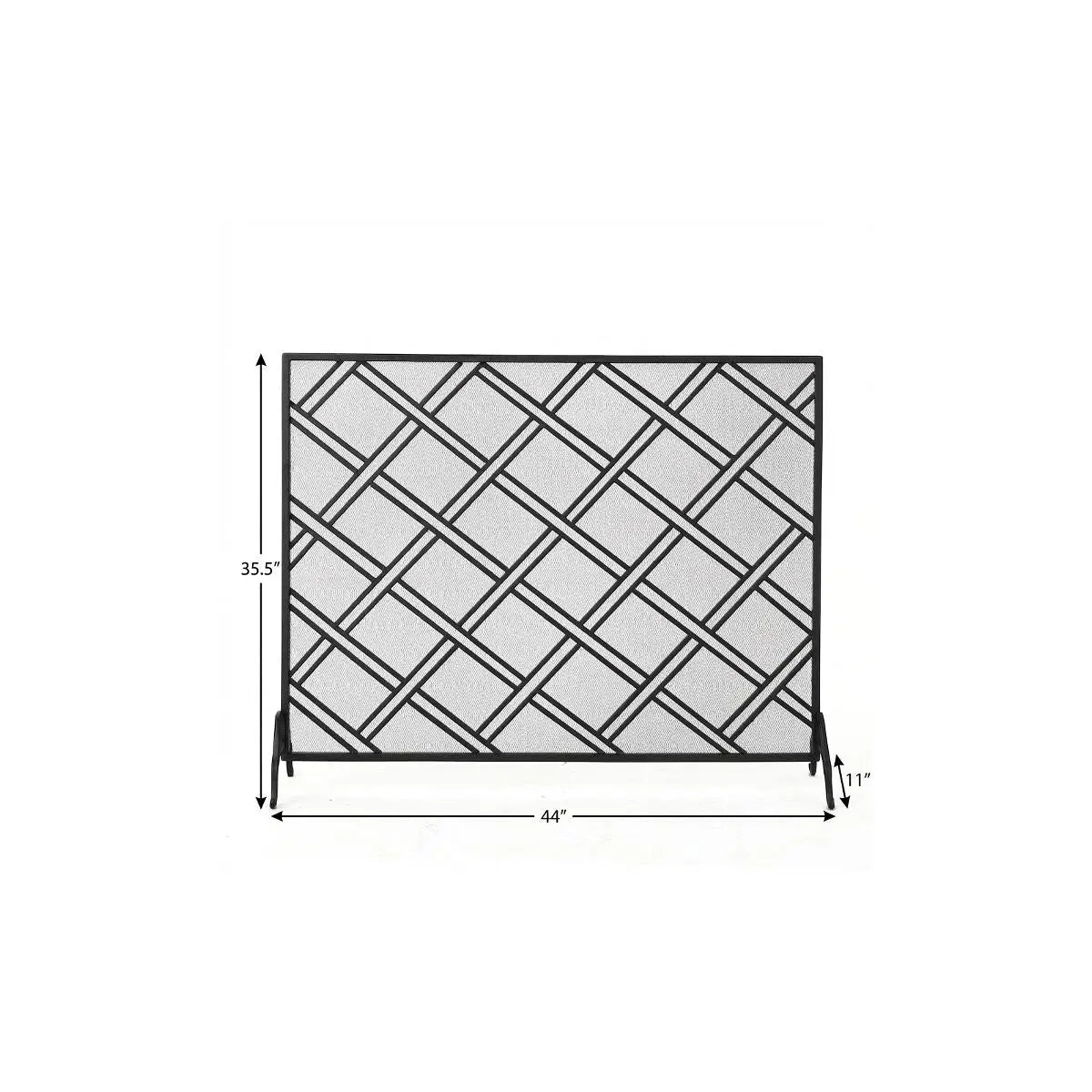 44" Black Iron Ethanol Fireplace Homeroots Home Decor