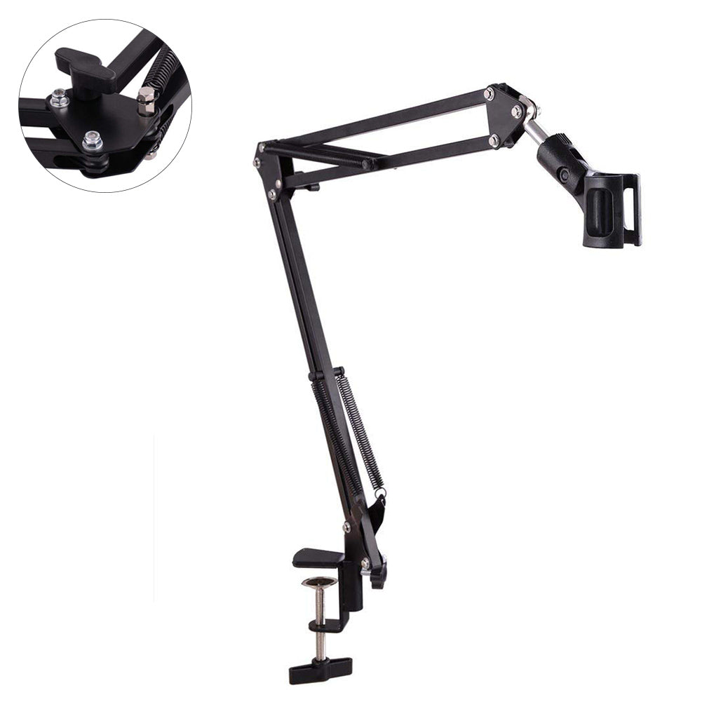 Professional Studio Recording Professional Clamp Adjustable Table Mounting Microphone Arm Stand Broadcasting Scissor Arm Holder