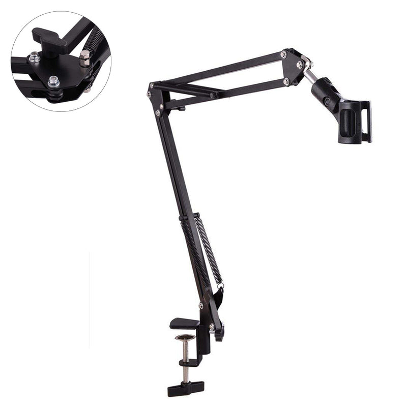 Professional Studio Recording Professional Clamp Adjustable Table Mounting Microphone Arm Stand Broadcasting Scissor Arm Holder
