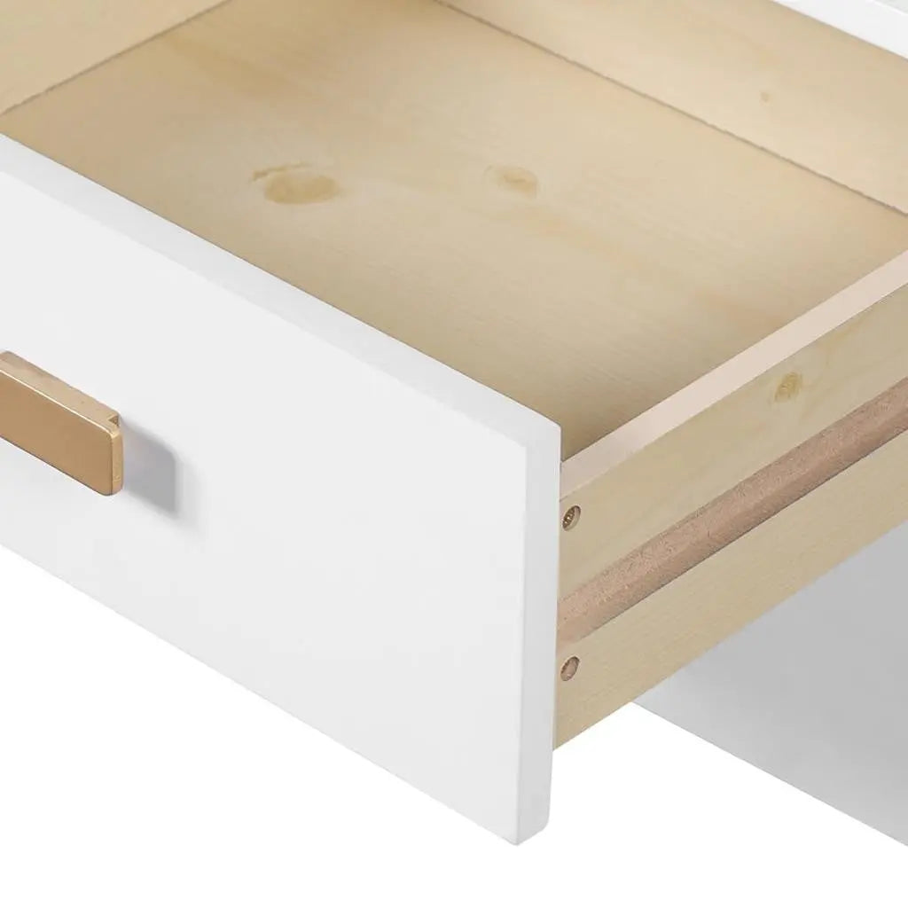 45" White Five Drawer Vanity Table - GreatEagleInc
