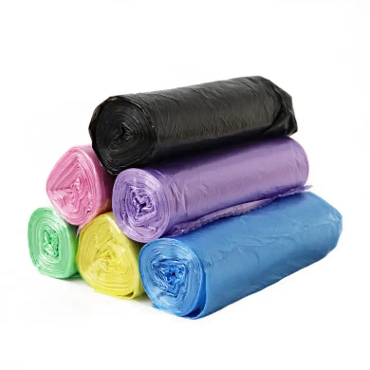 45*50cm Disposable Point-Break Flat Mouth Garbage Bag with Rolls New Material Thickeneded and Strong Home Kitchen Colorful GreatEagleInc