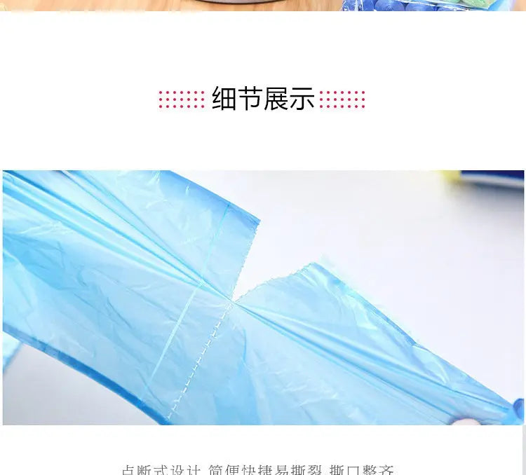 45*50cm Disposable Point-Break Flat Mouth Garbage Bag with Rolls New Material Thickeneded and Strong Home Kitchen Colorful GreatEagleInc