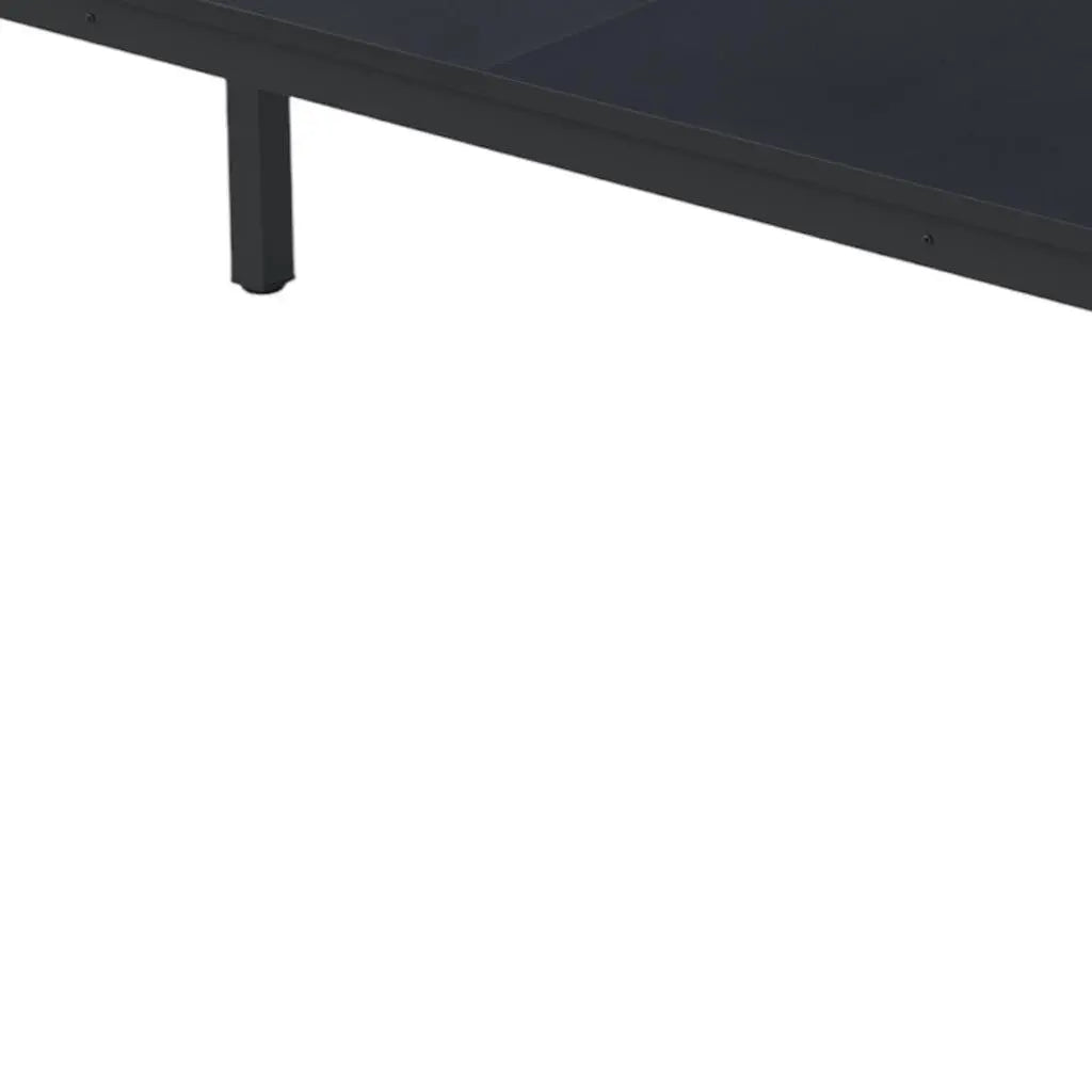 46" Black Wood and Iron Dining Table Homeroots Kitchen & Dining