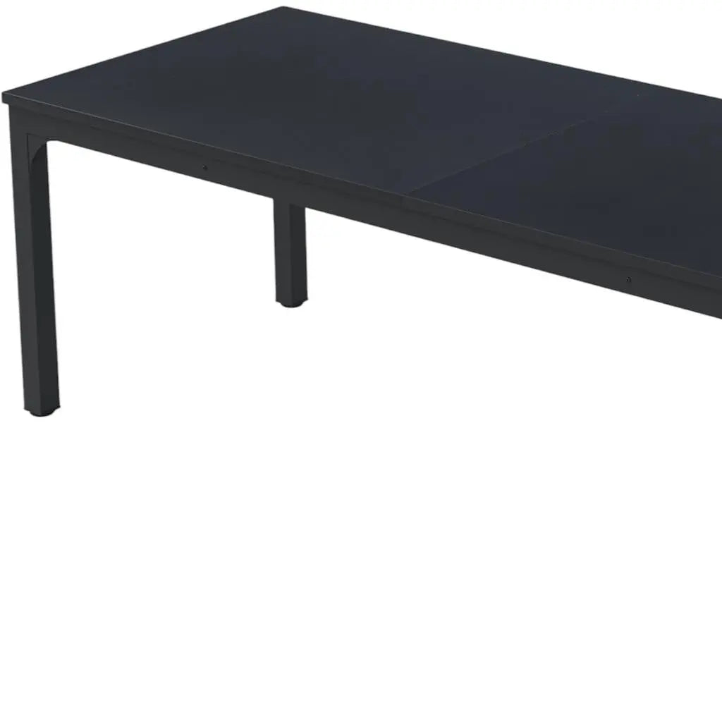 46" Black Wood and Iron Dining Table Homeroots Kitchen & Dining