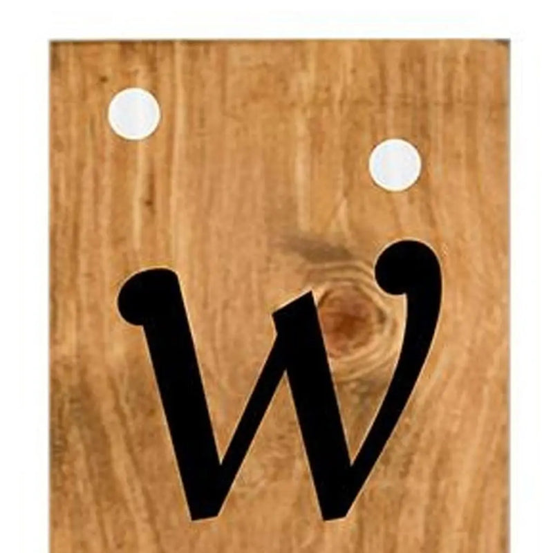 47" Black And Natural Solid Wood Welcome Porch Sign Homeroots Outdoor