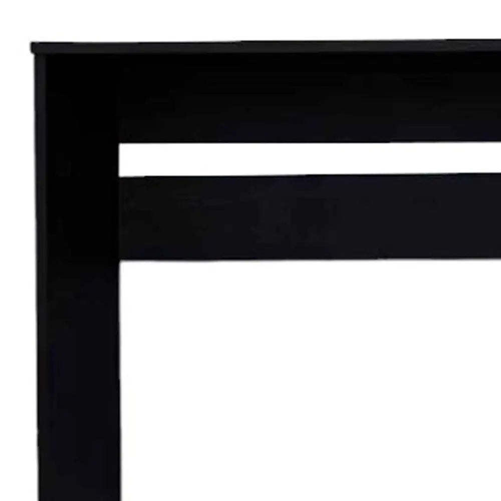 47" Black Computer Desk With Three Drawers Homeroots Office