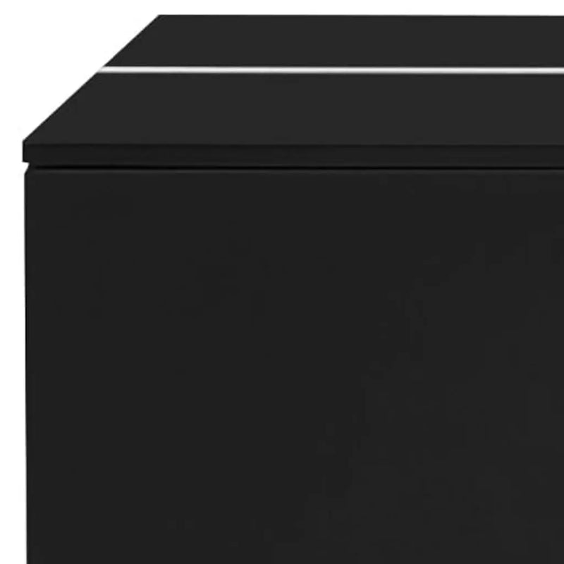 47" Black Wood Extendable Coffee Table With Storage Homeroots Living Room