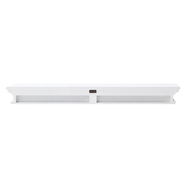 47" Classic White XL Floating Wall Shelf Homeroots Organization