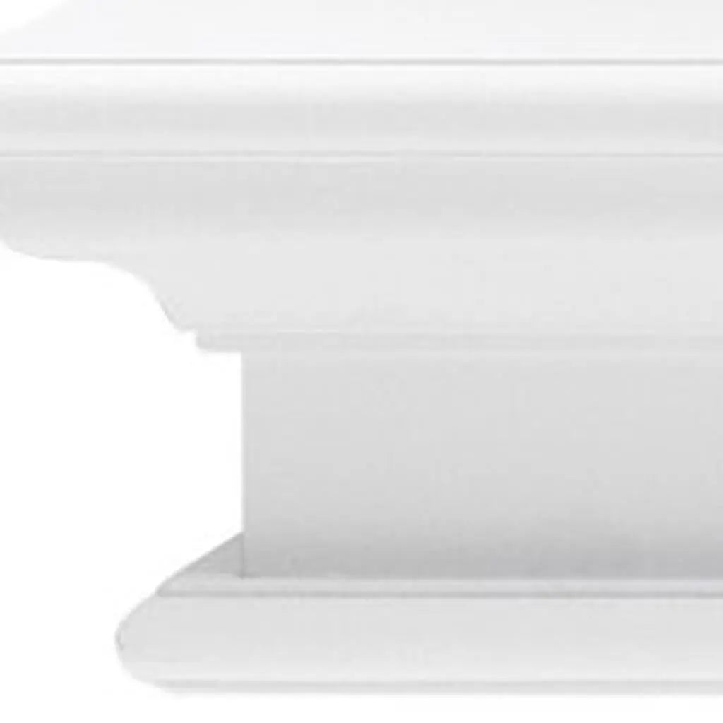 47" Classic White XL Floating Wall Shelf Homeroots Organization