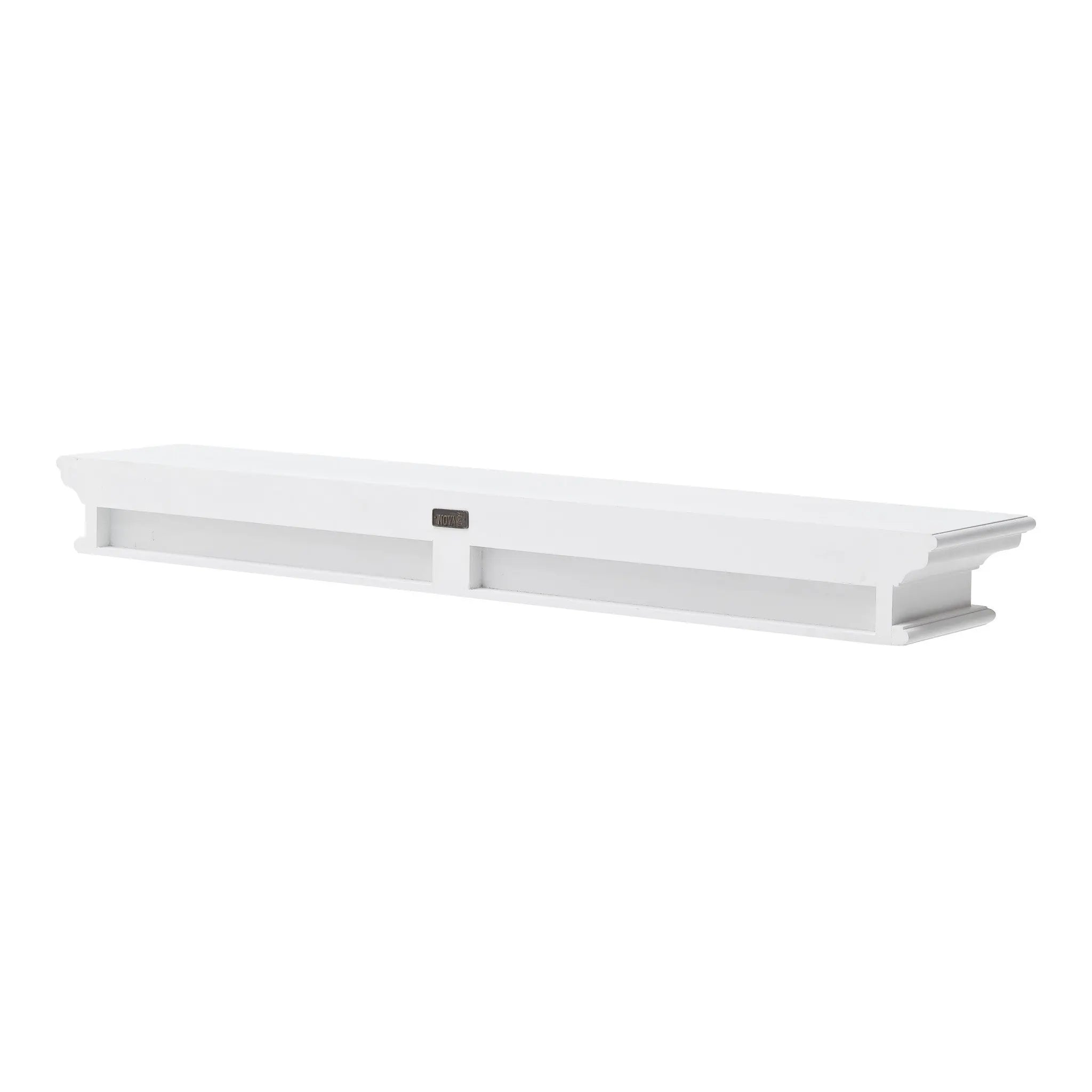 47" Classic White XL Floating Wall Shelf Homeroots Organization
