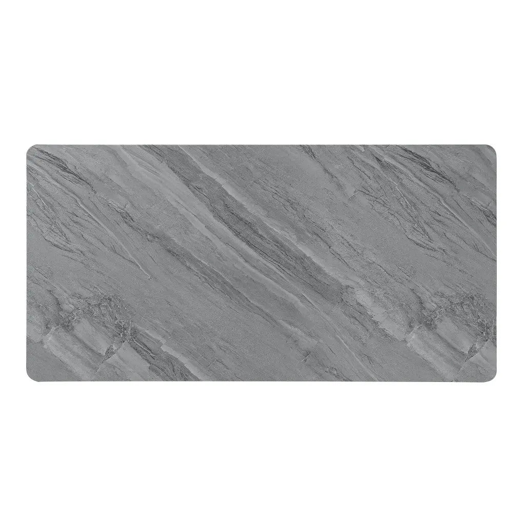 47" Gray White and Black Faux Marble Wood and Steel Lift Top Coffee Table - GreatEagleInc
